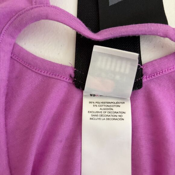 VSX Victoria's Secret Tank Top Women's Small Purple T Back Sleeveless Open Back - Picture 7 of 8